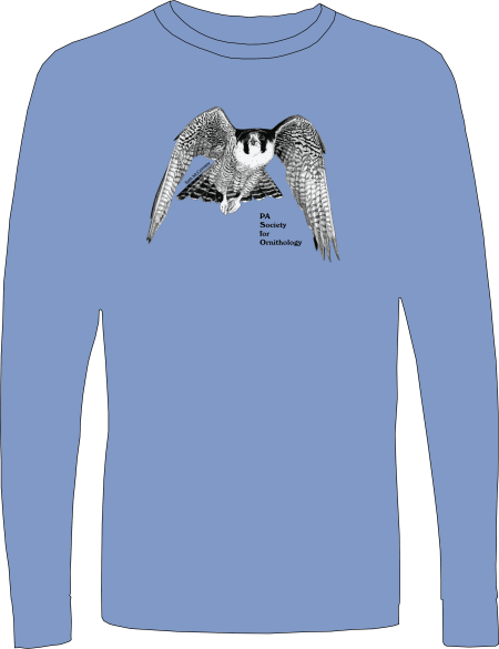 Long-sleeved T-shirt with a Peregrine Falcon