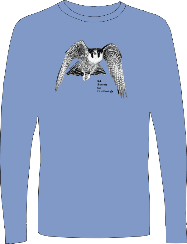 Long-sleeved T-shirt with a Peregrine Falcon – Pennsylvania Society for ...